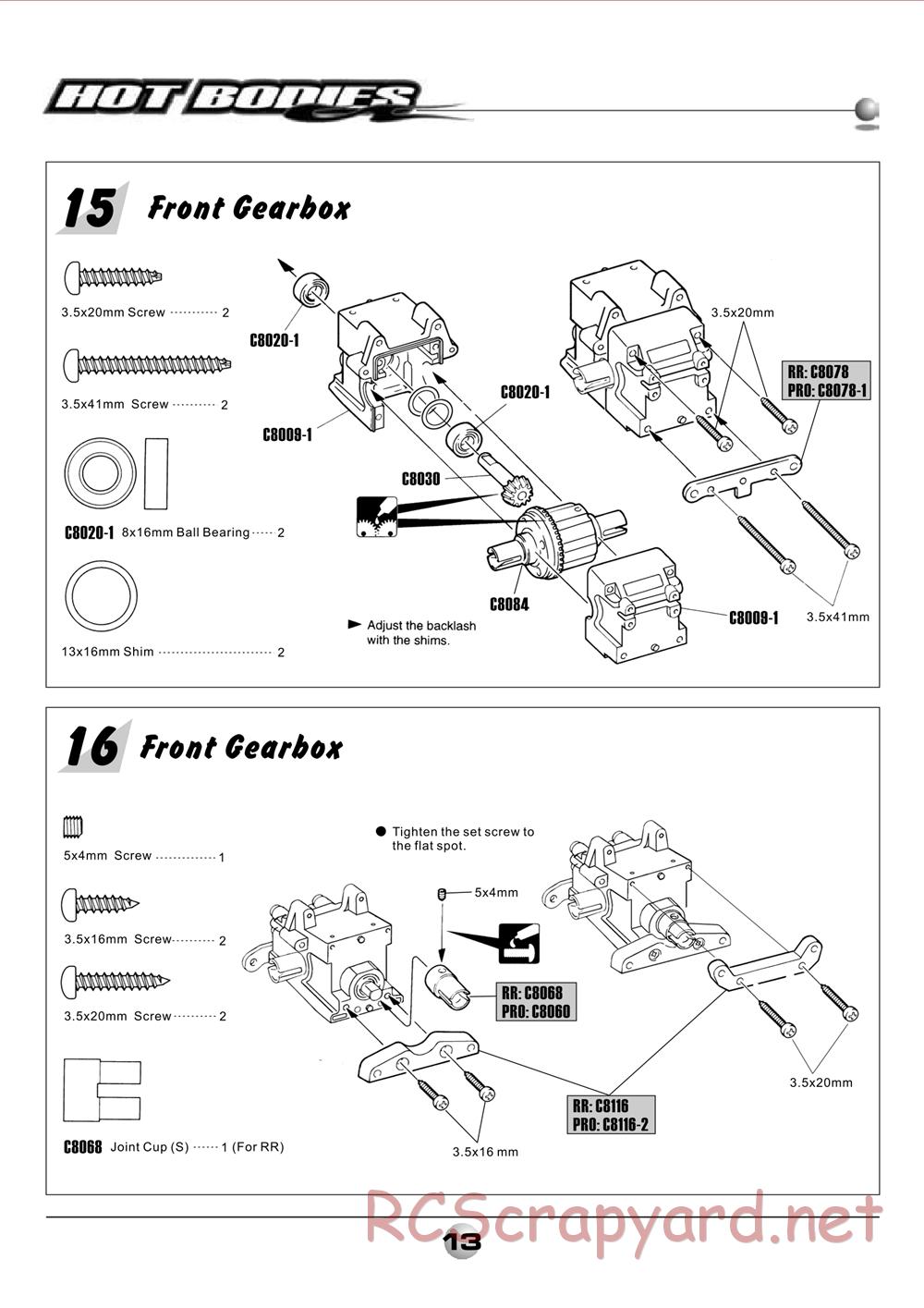 Hot Bodies - Lightning 2 RR / Pro - Manual - Page 15
