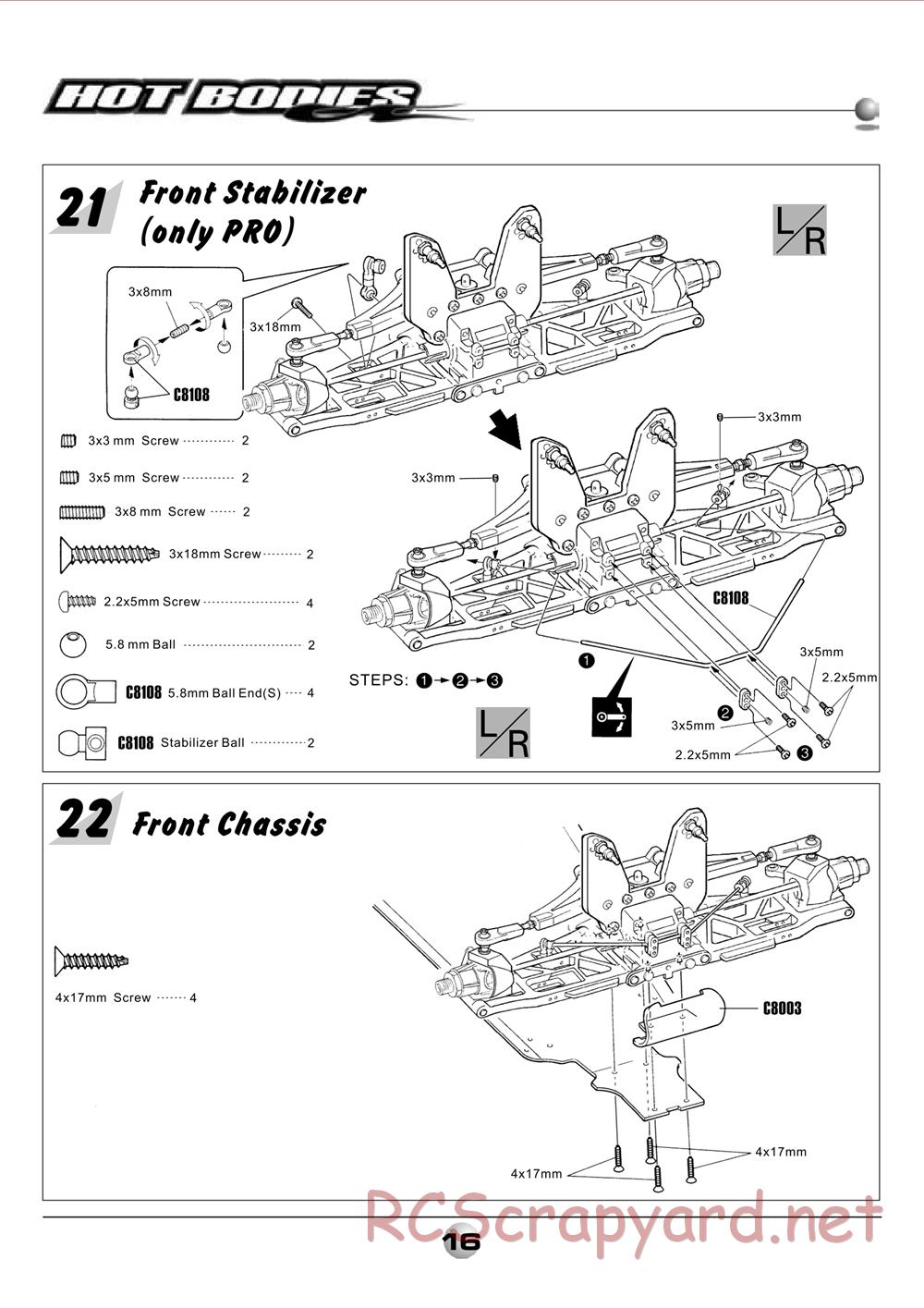 Hot Bodies - Lightning 2 RR / Pro - Manual - Page 18