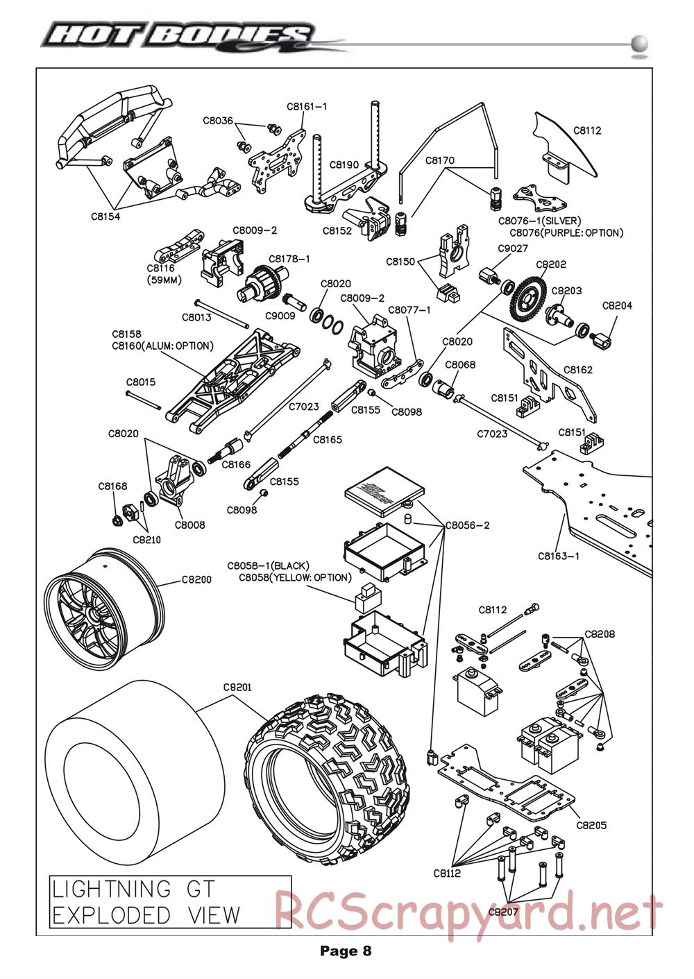 Hot Bodies - Lightning GT - Manual - Page 8