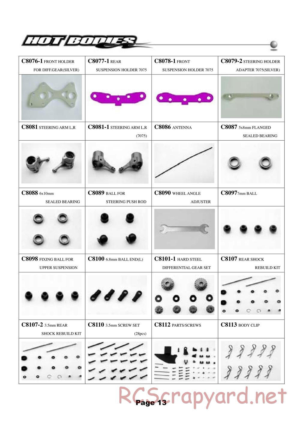 Hot Bodies - Lightning GT - Manual - Page 13