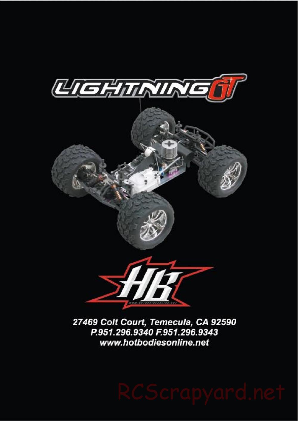 Hot Bodies - Lightning GT - Manual - Page 22