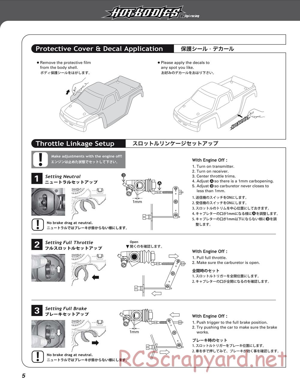 Hot Bodies - Lightning GT10 - Manual - Page 6