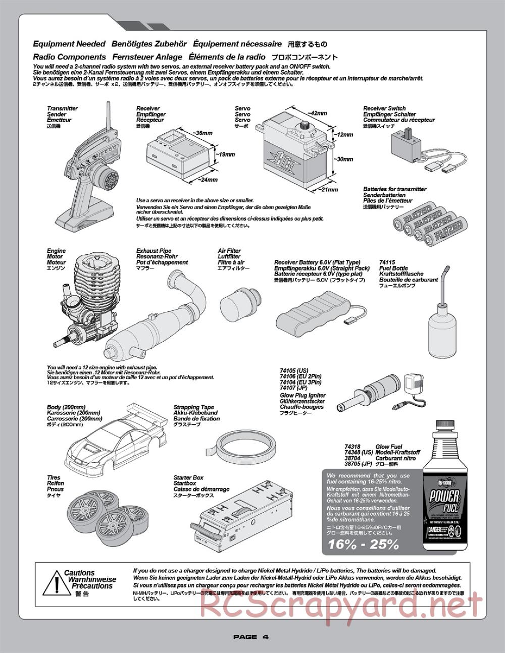 Hot Bodies - R10 Touring Car - Manual - Page 4
