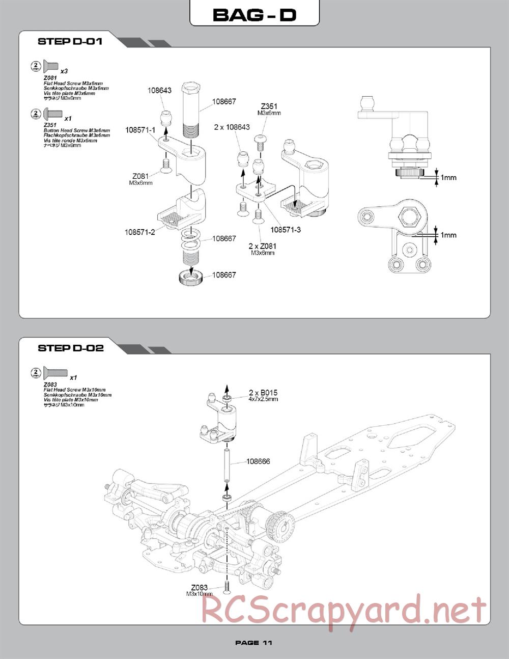 Hot Bodies - R10 Touring Car - Manual - Page 11