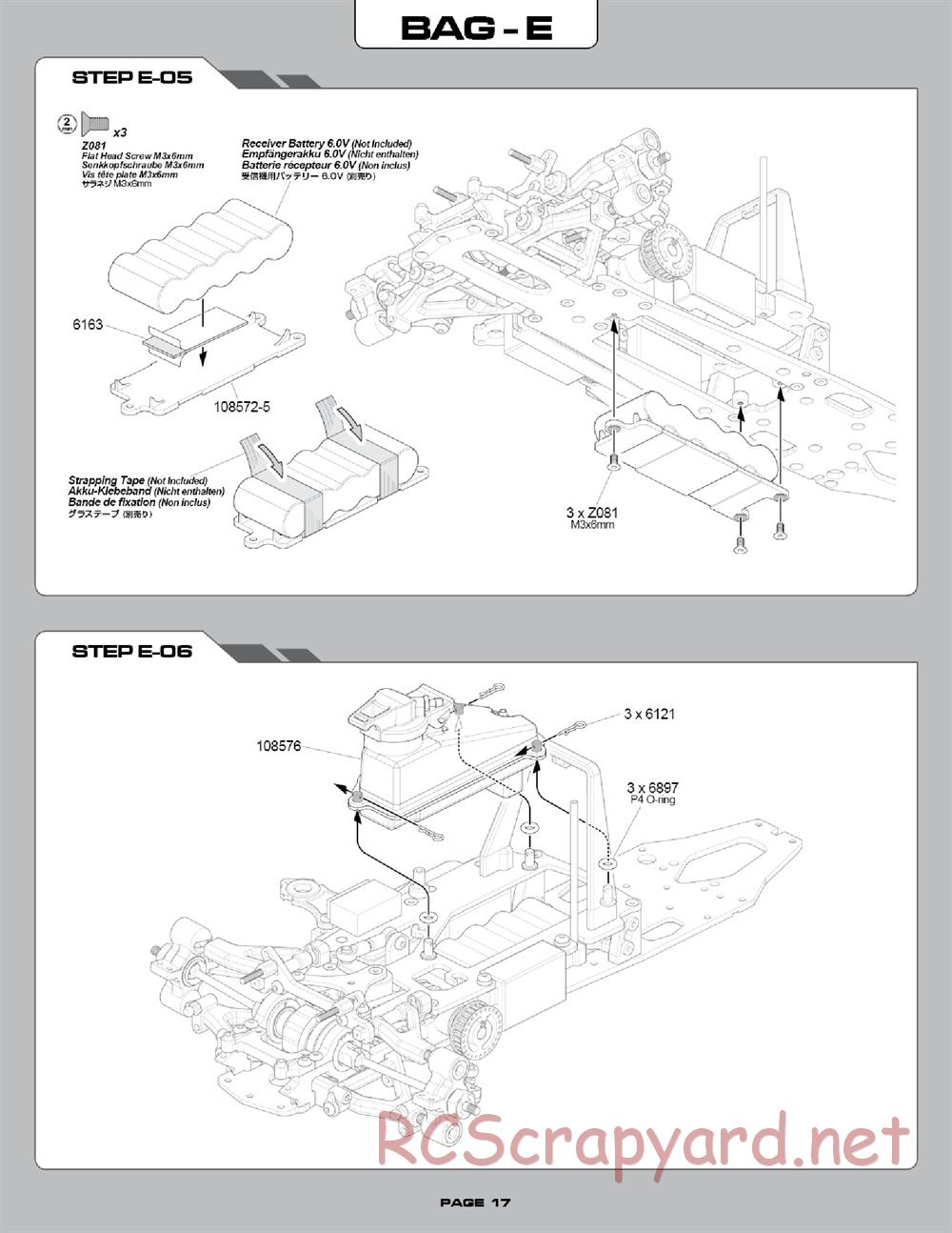 Hot Bodies - R10 Touring Car - Manual - Page 17