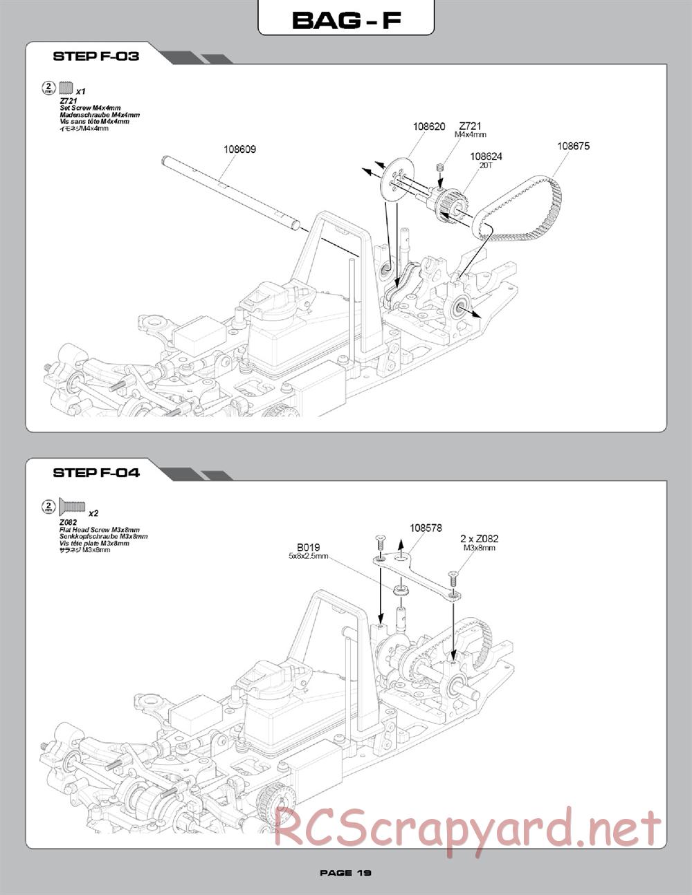 Hot Bodies - R10 Touring Car - Manual - Page 19