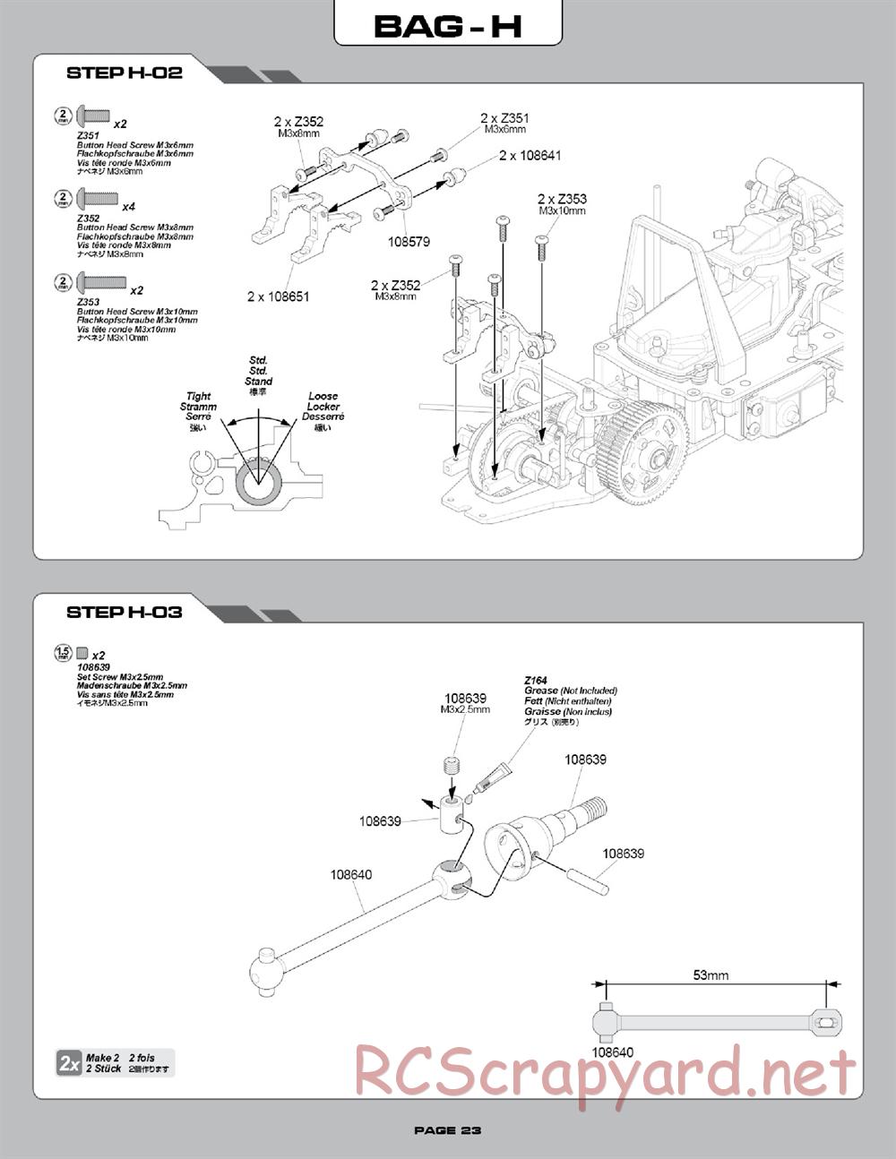 Hot Bodies - R10 Touring Car - Manual - Page 23