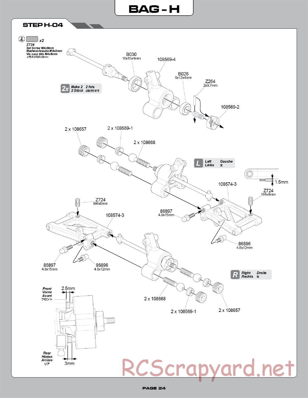Hot Bodies - R10 Touring Car - Manual - Page 24