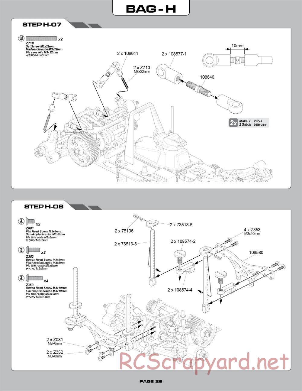Hot Bodies - R10 Touring Car - Manual - Page 26