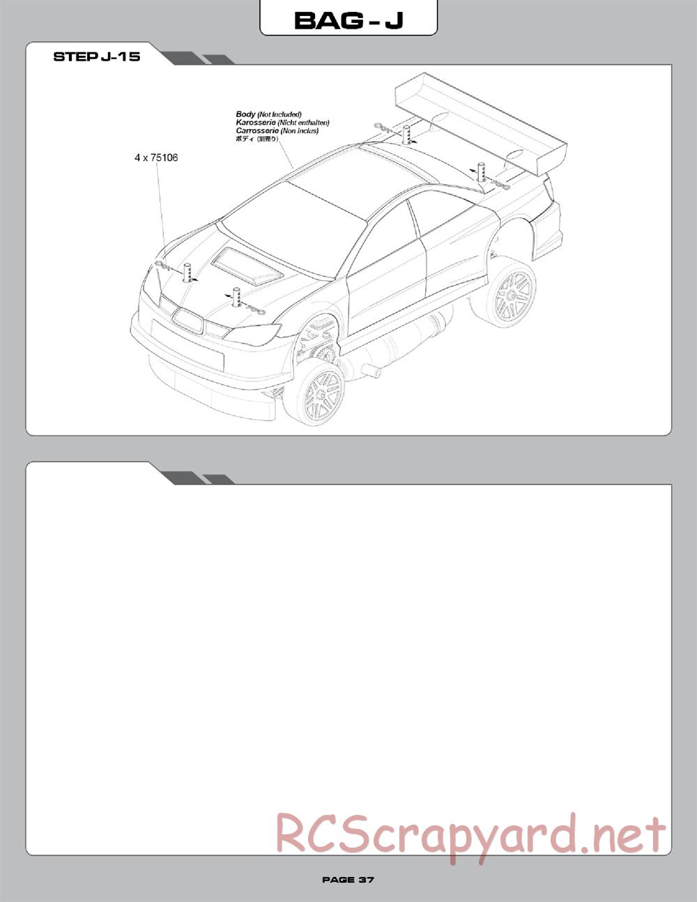 Hot Bodies - R10 Touring Car - Manual - Page 37