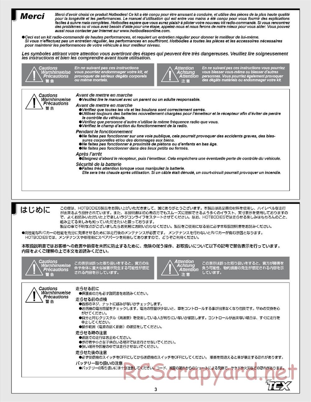 Hot Bodies - TCX - Manual - Page 3