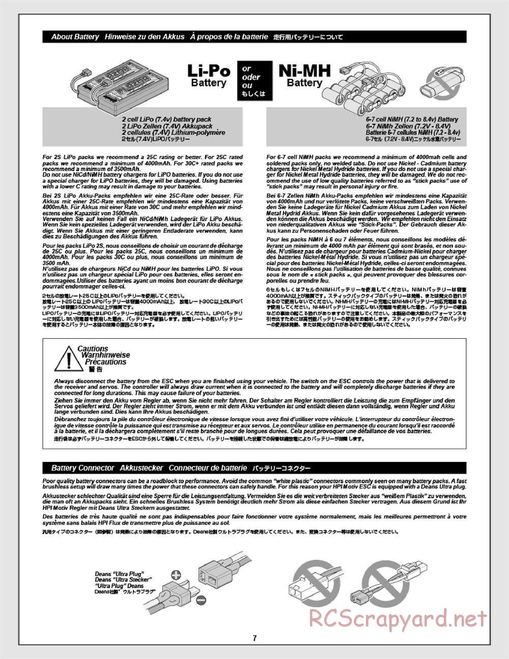 HPI - Apache C1 Flux - Manual - Page 7
