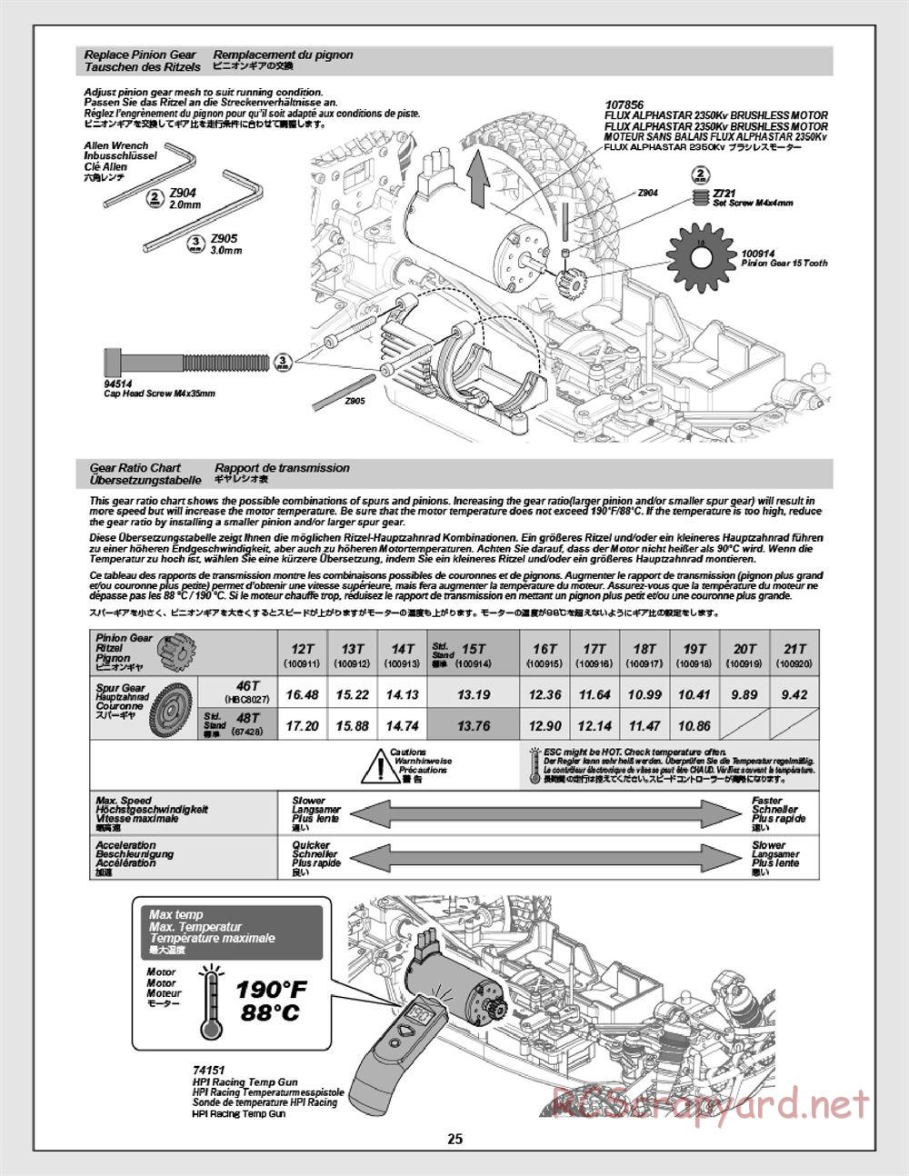 HPI - Apache C1 Flux - Manual - Page 25
