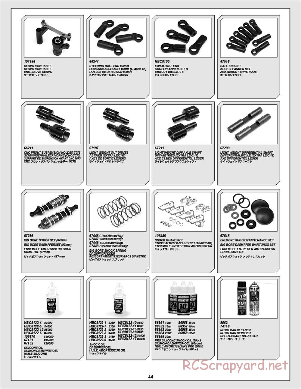 HPI - Apache C1 Flux - Manual - Page 44