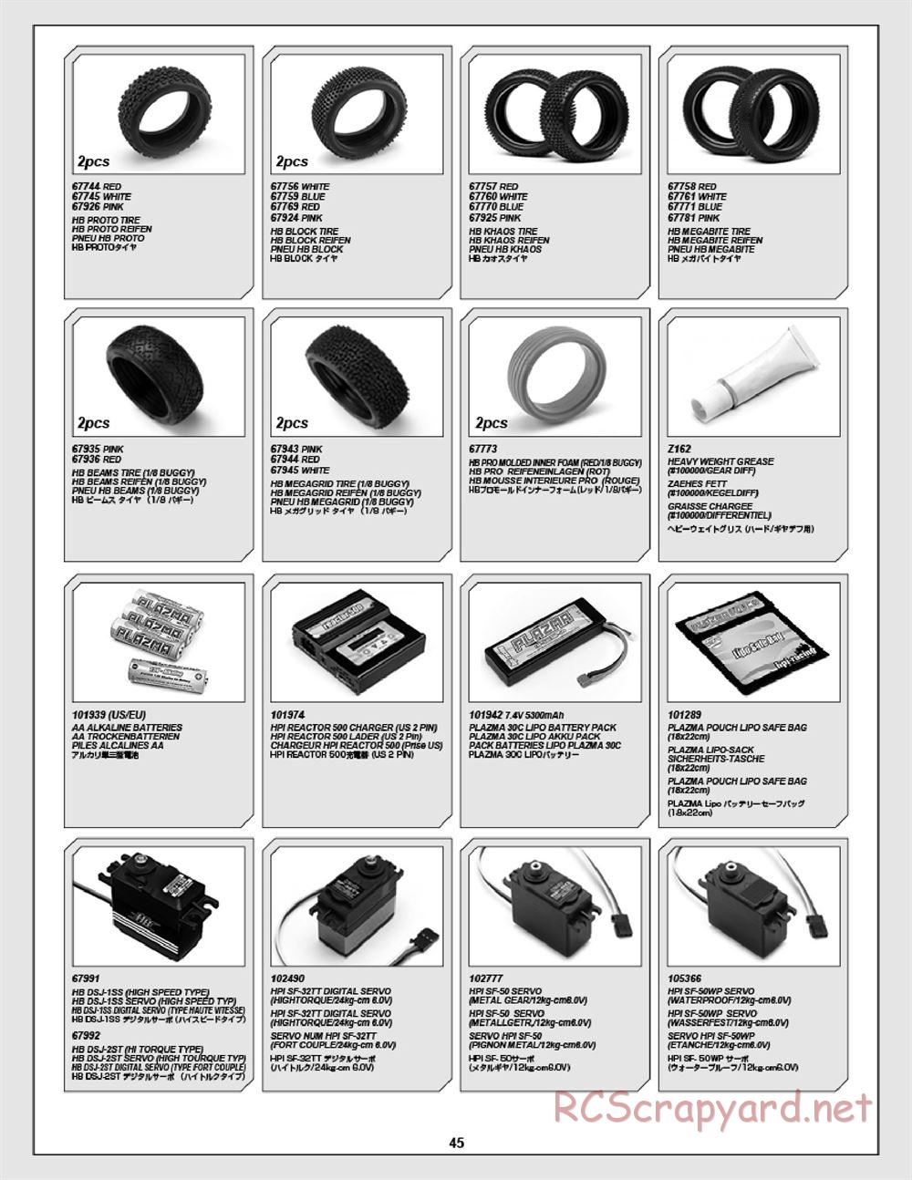 HPI - Apache C1 Flux - Exploded View - Page 45