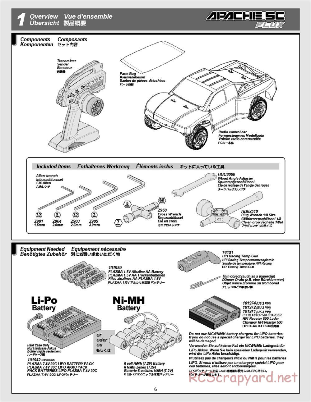 HPI - Apache SC Flux - Manual - Page 6