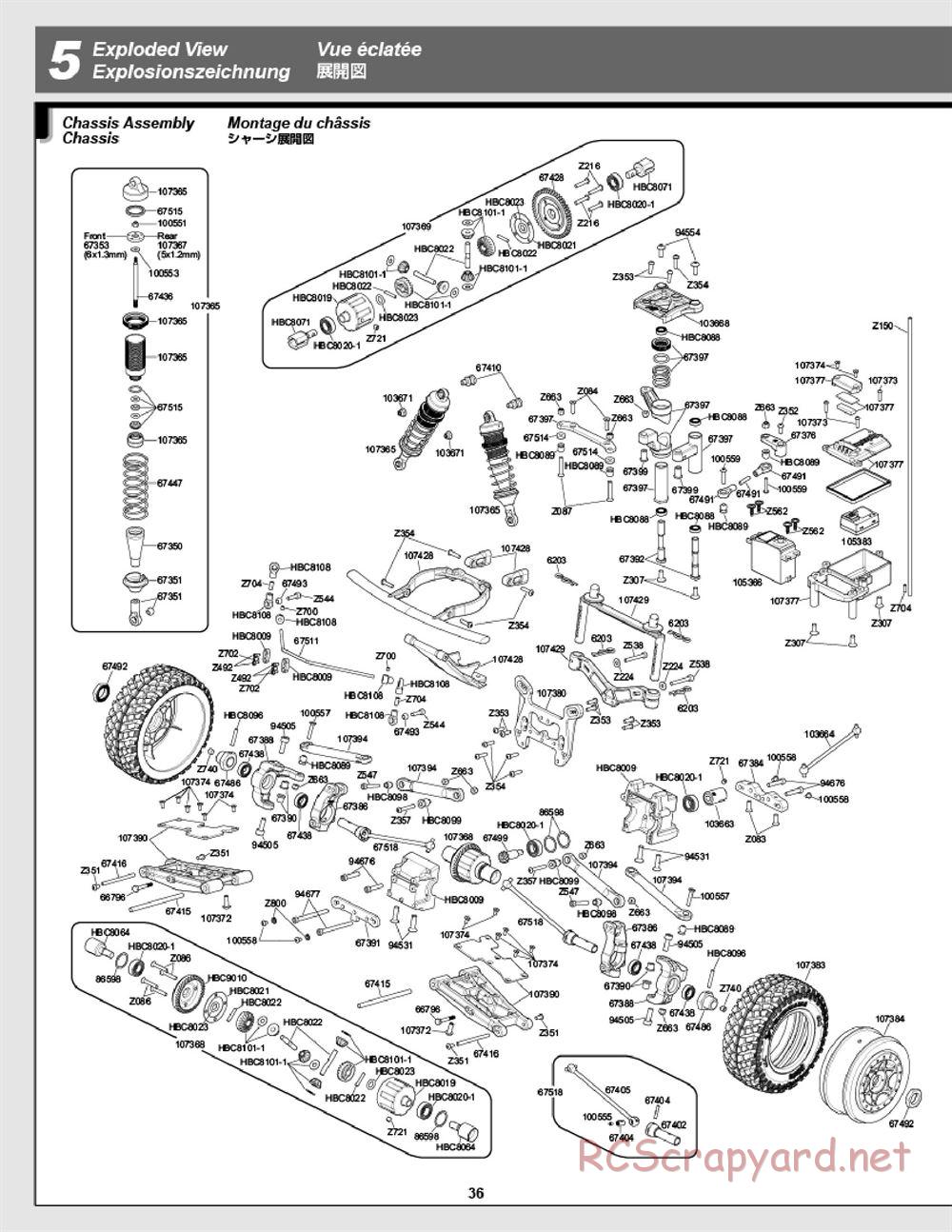 HPI - Apache SC Flux - Exploded View - Page 36