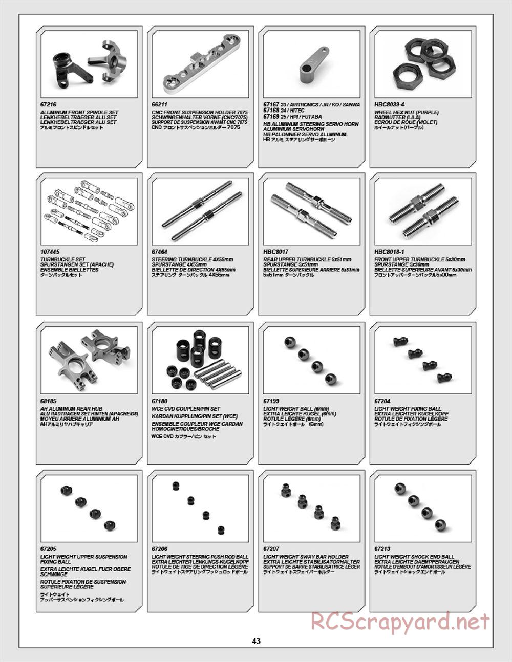 HPI - Apache SC Flux - Exploded View - Page 43