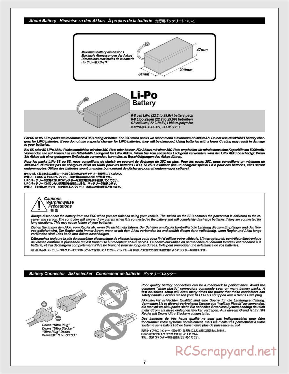 HPI - Baja 5B Flux Buggy - Manual - Page 7