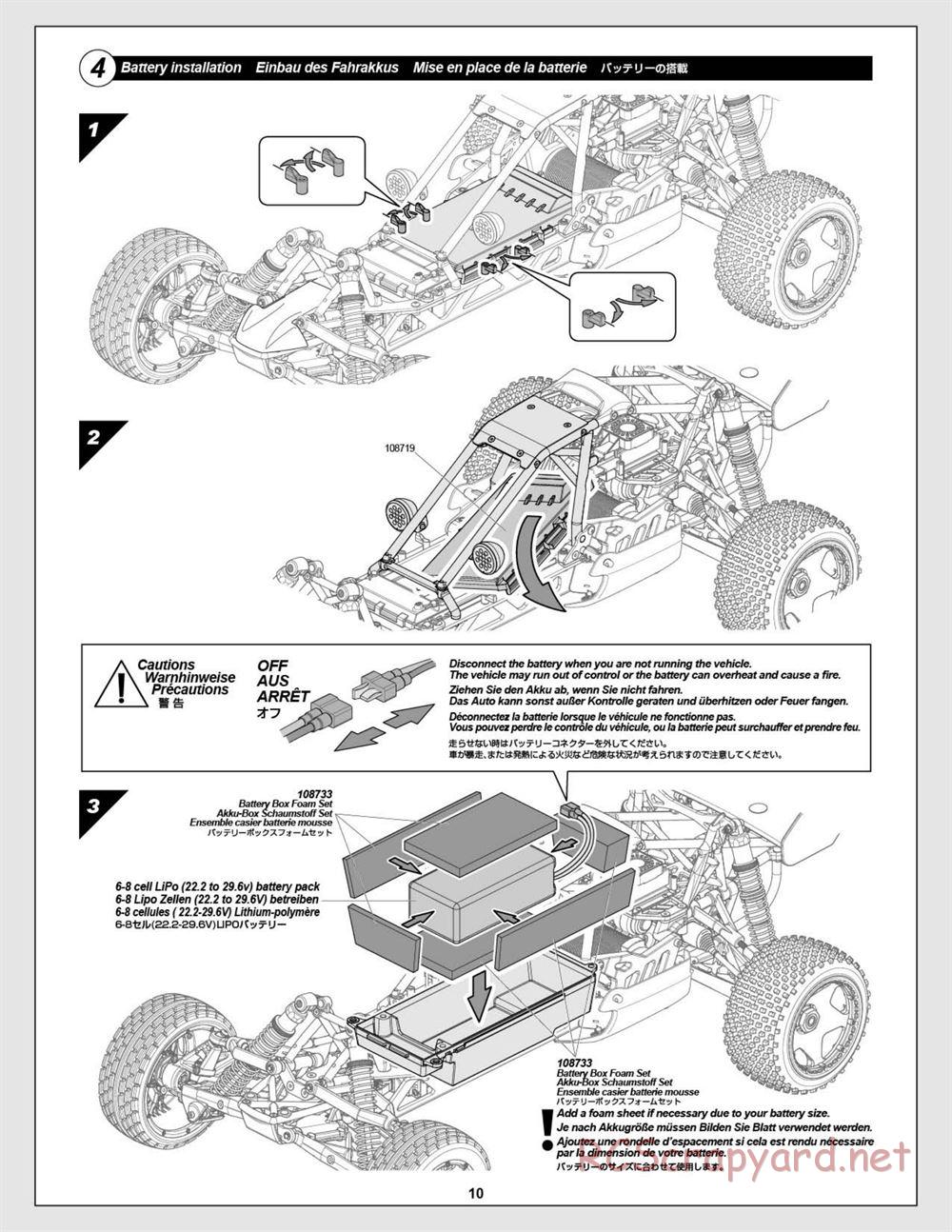 HPI - Baja 5B Flux Buggy - Manual - Page 10