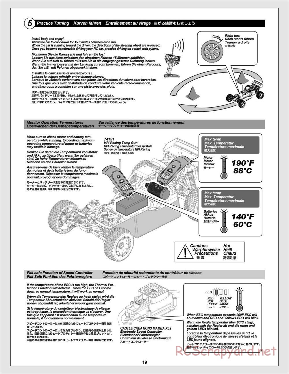 HPI - Baja 5B Flux Buggy - Manual - Page 19