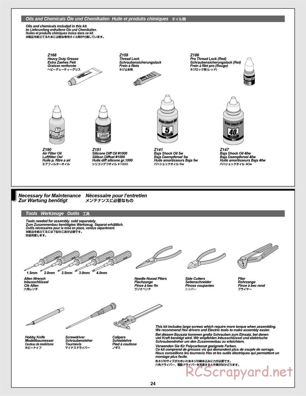 HPI - Baja 5B Flux Buggy - Manual - Page 24