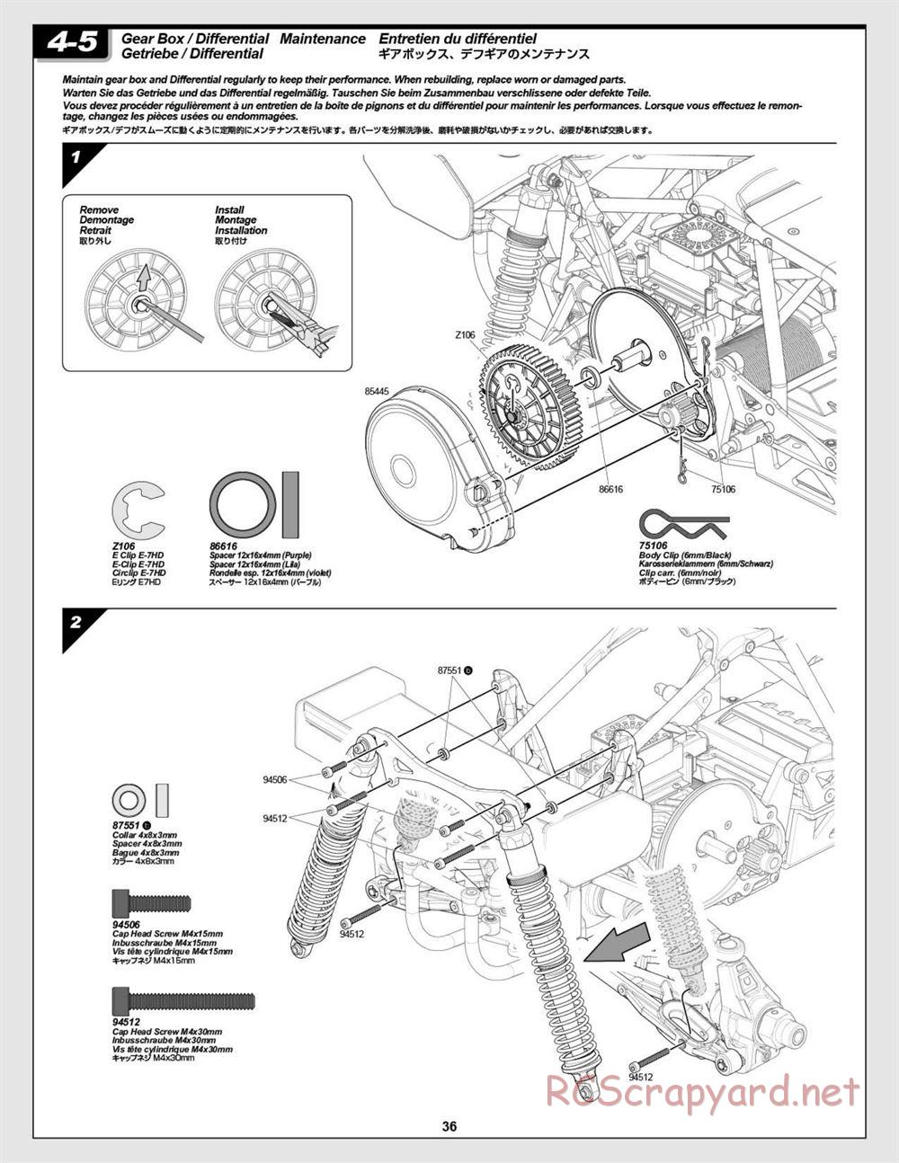HPI - Baja 5B Flux Buggy - Manual - Page 36