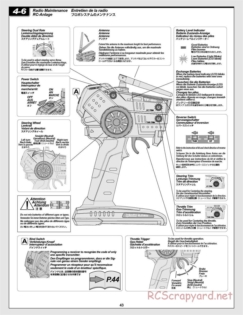 HPI - Baja 5B Flux Buggy - Manual - Page 43