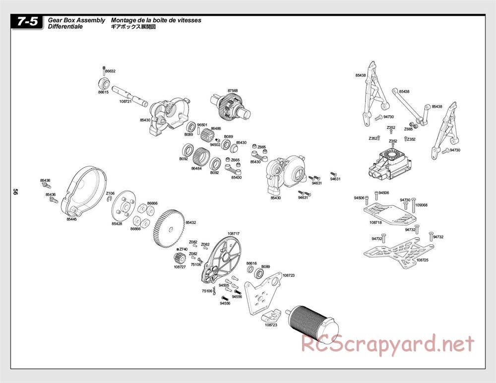 HPI - Baja 5B Flux Buggy - Exploded View - Page 56