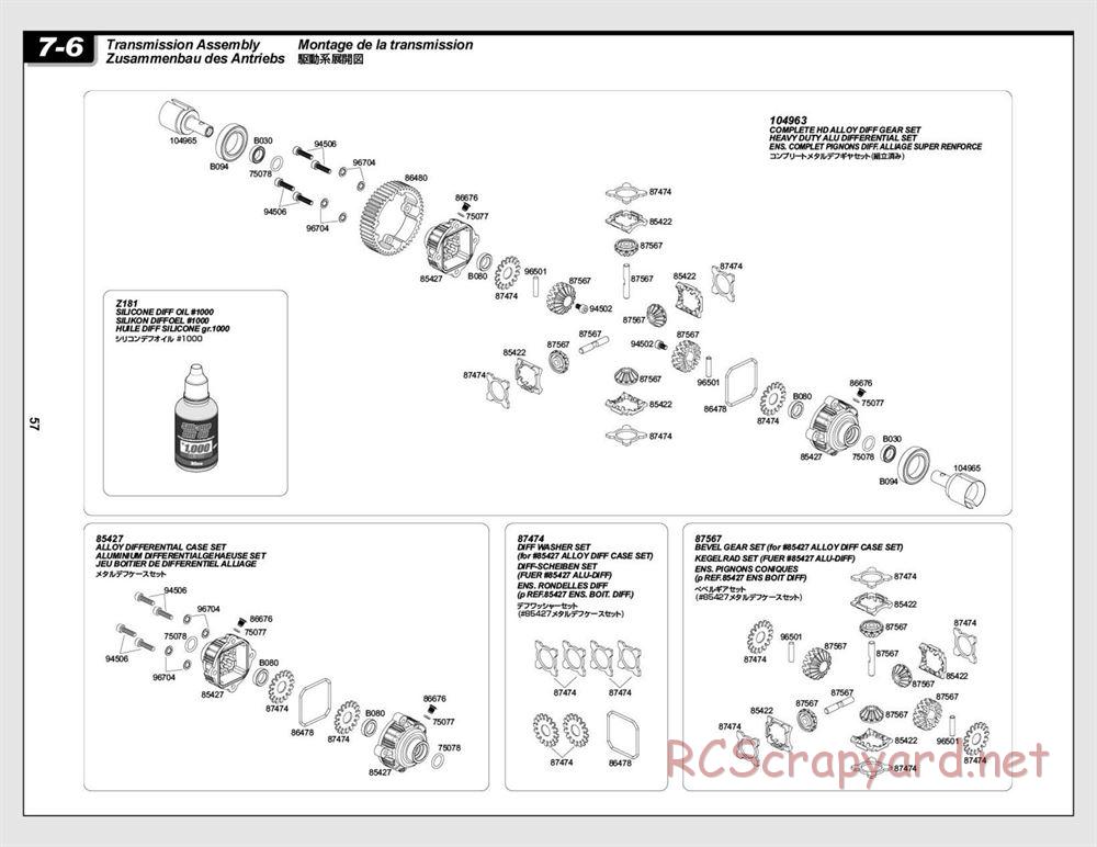 HPI - Baja 5B Flux Buggy - Exploded View - Page 57
