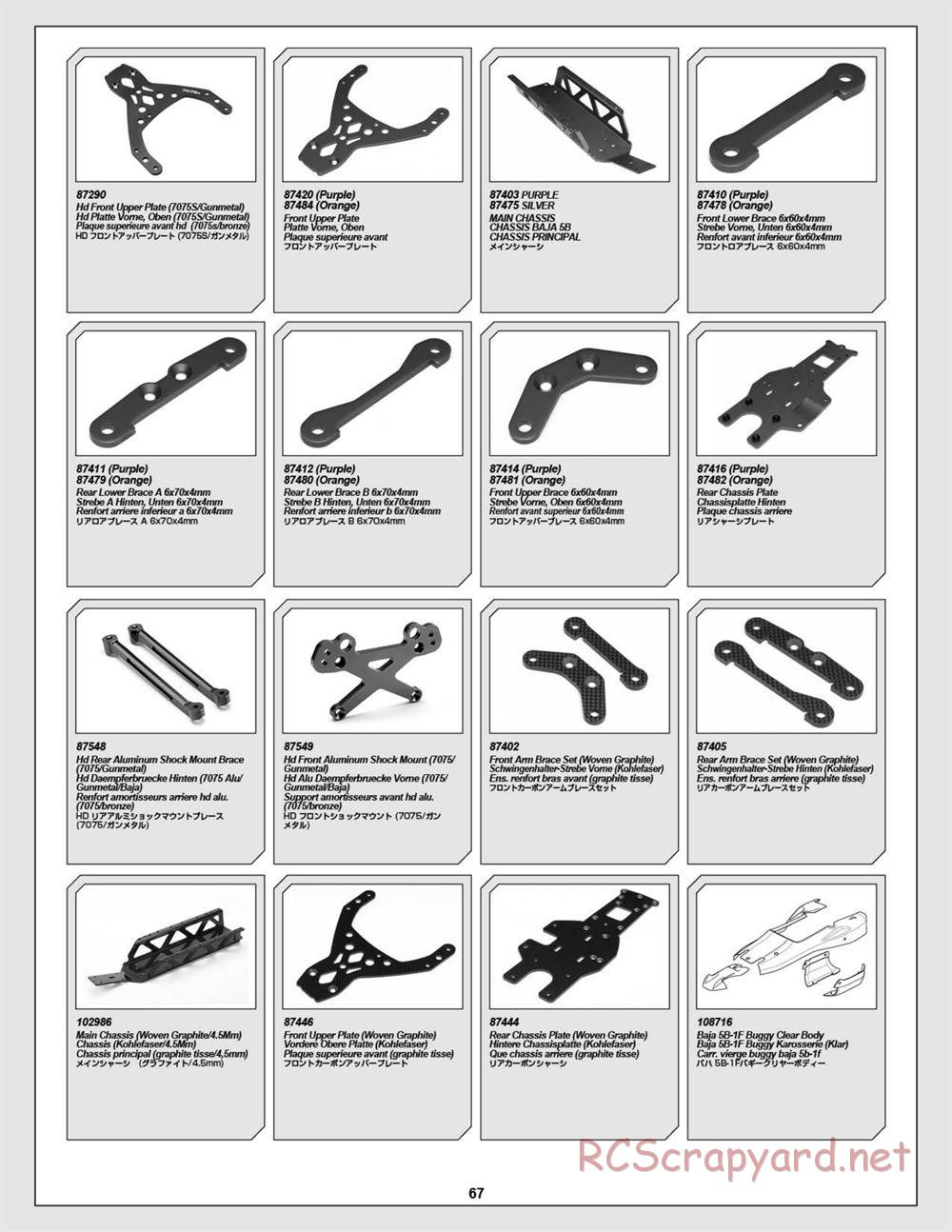 HPI - Baja 5B Flux Buggy - Manual - Page 67