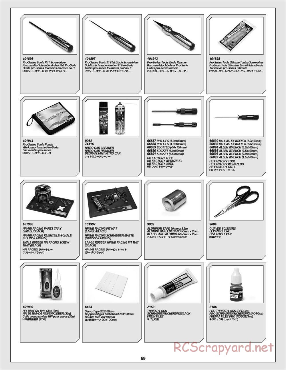 HPI - Baja 5B Flux Buggy - Manual - Page 69