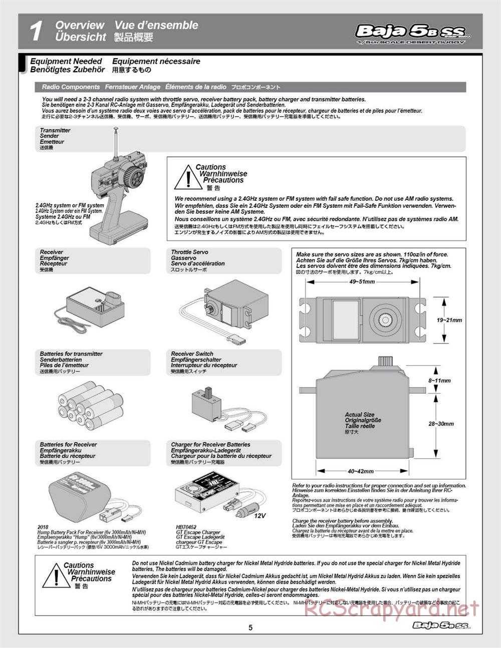 HPI - Baja 5b SS - Manual - Page 5