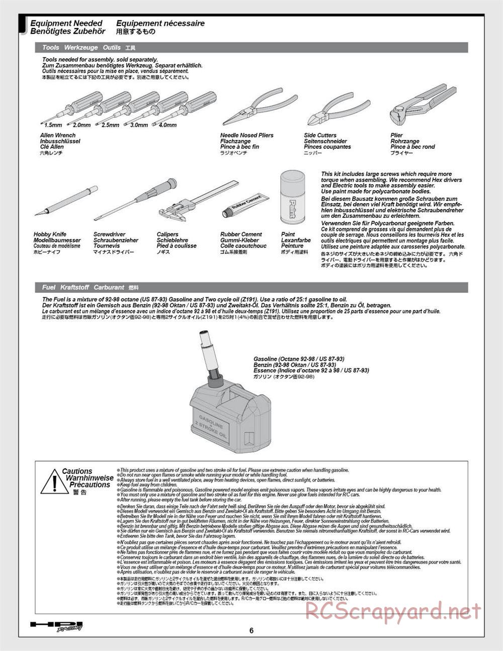 HPI - Baja 5b SS - Manual - Page 6