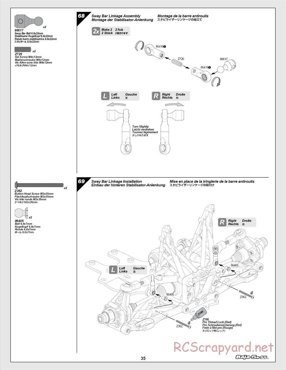 HPI - Baja 5b SS - Manual - Page 35