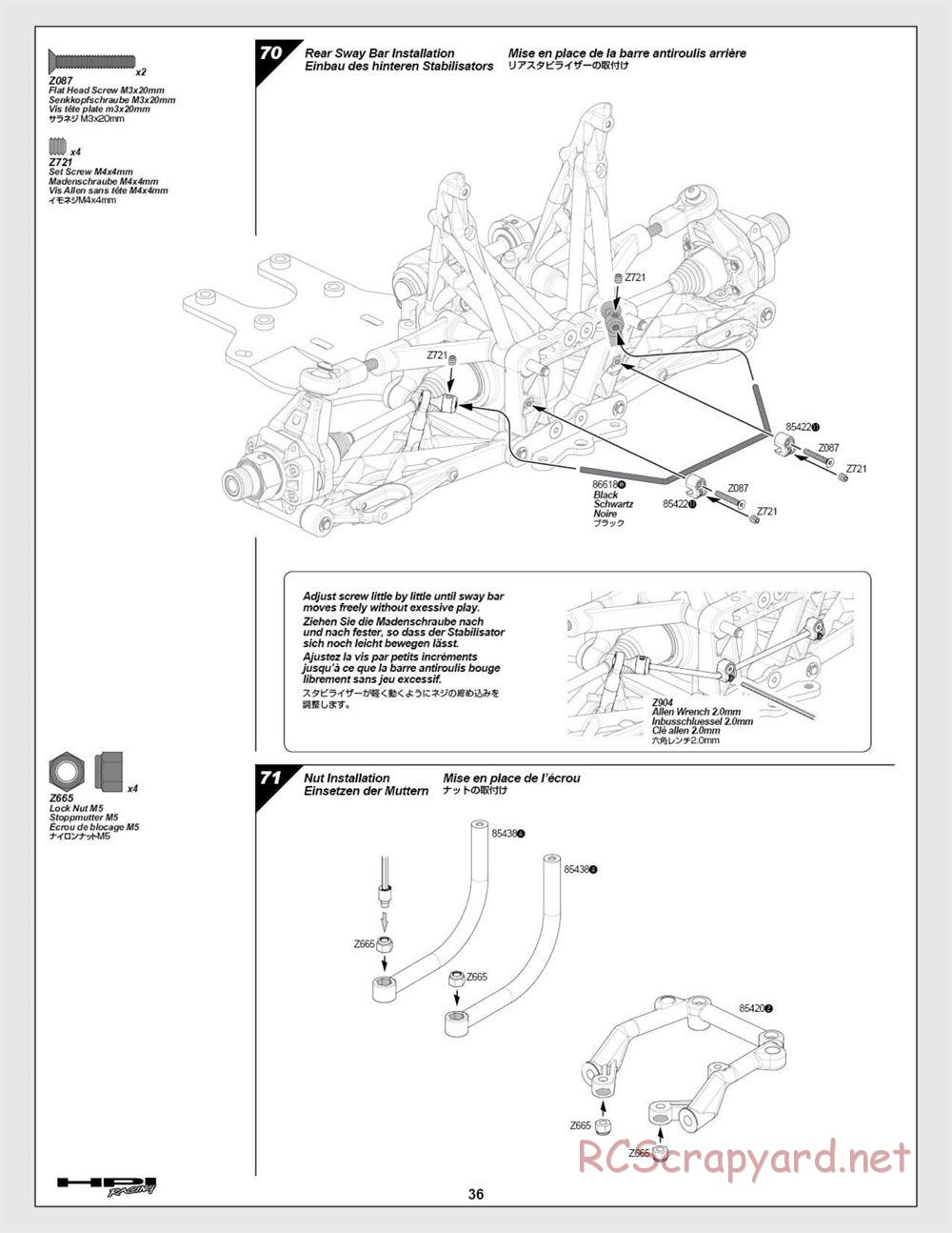 HPI - Baja 5b SS - Manual - Page 36