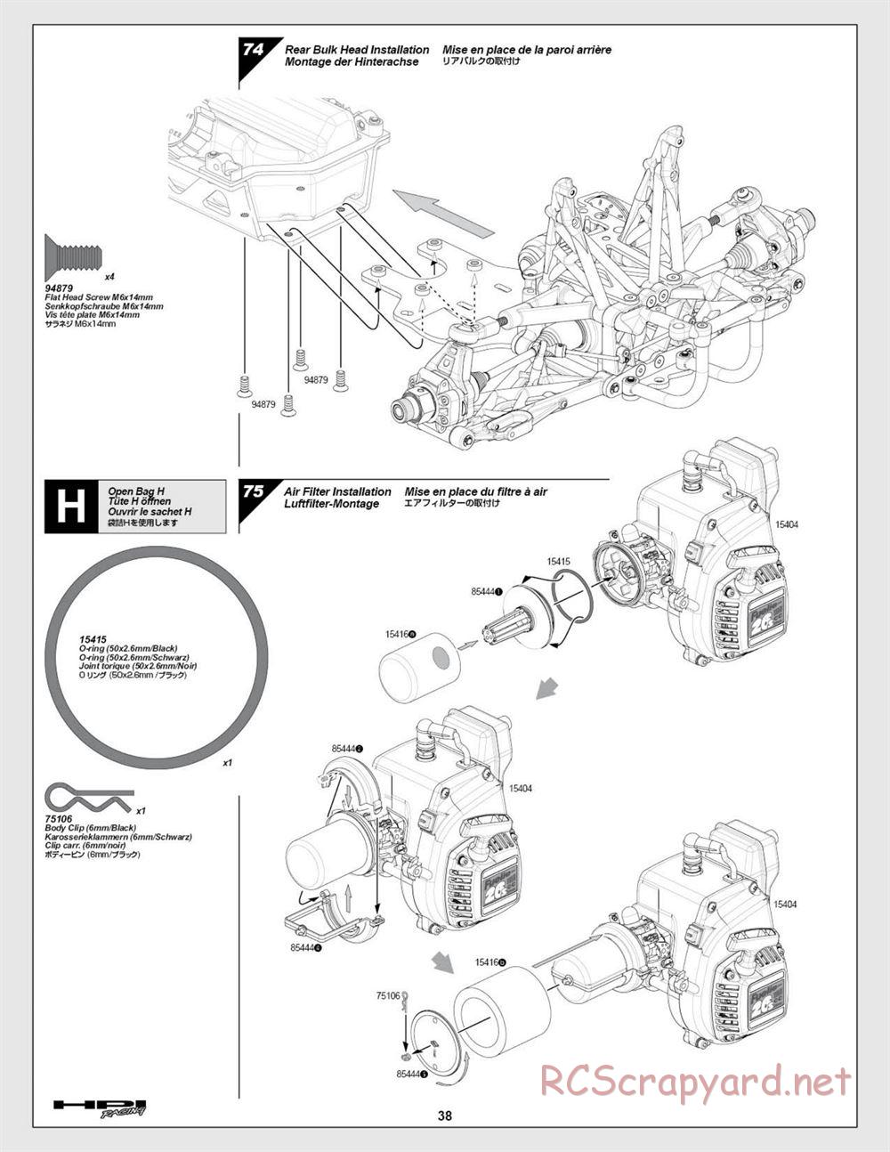 HPI - Baja 5b SS - Manual - Page 38
