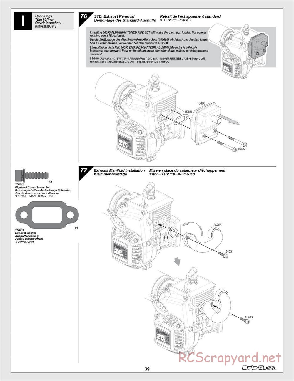 HPI - Baja 5b SS - Manual - Page 39