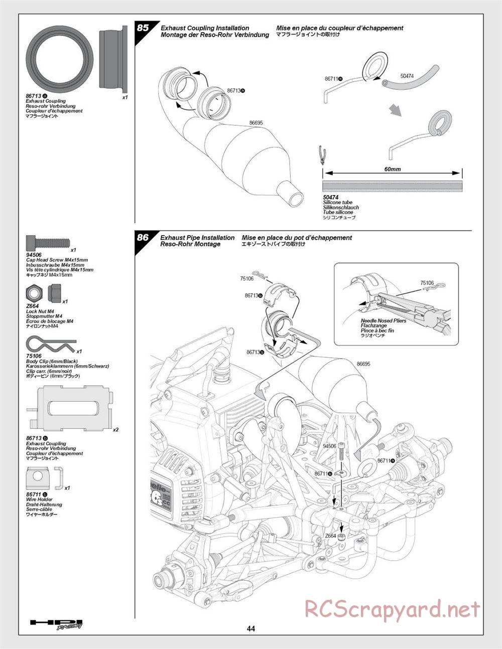 HPI - Baja 5b SS - Manual - Page 44