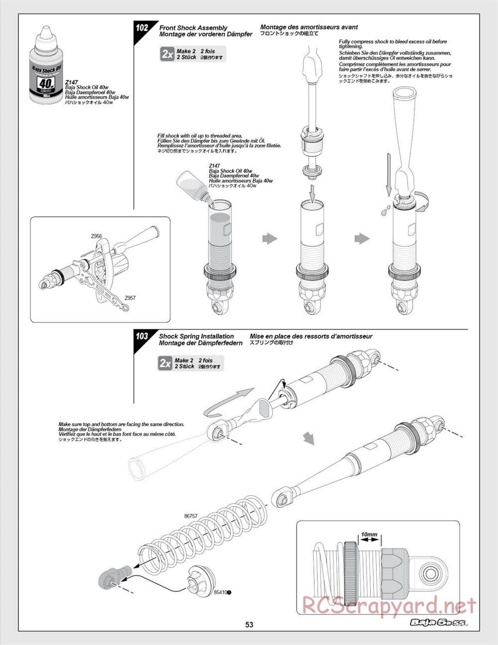 HPI - Baja 5b SS - Manual - Page 53