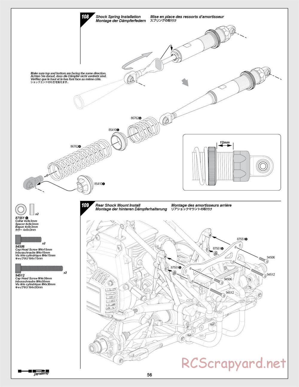 HPI - Baja 5b SS - Manual - Page 56