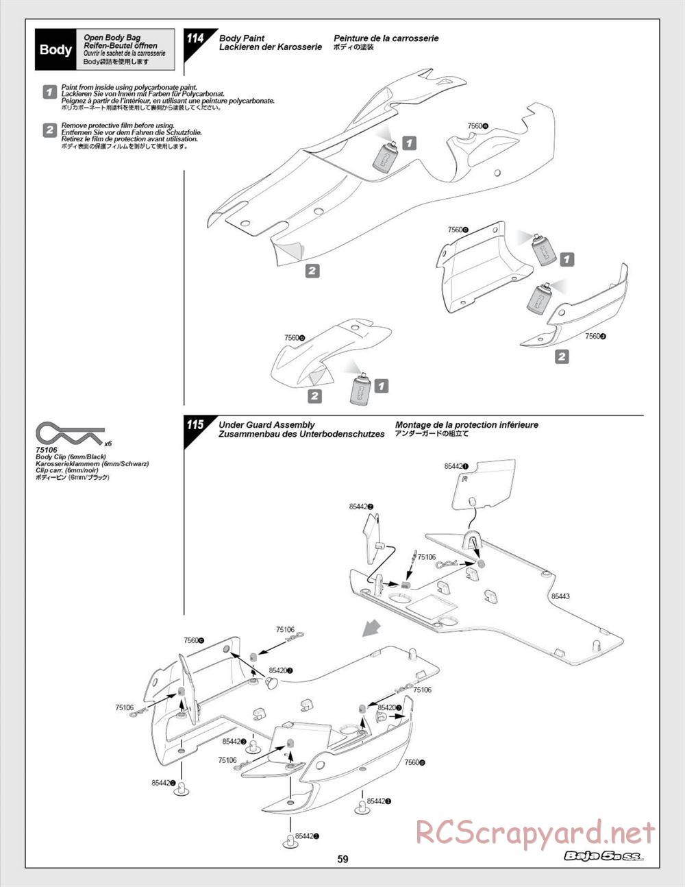 HPI - Baja 5b SS - Manual - Page 59