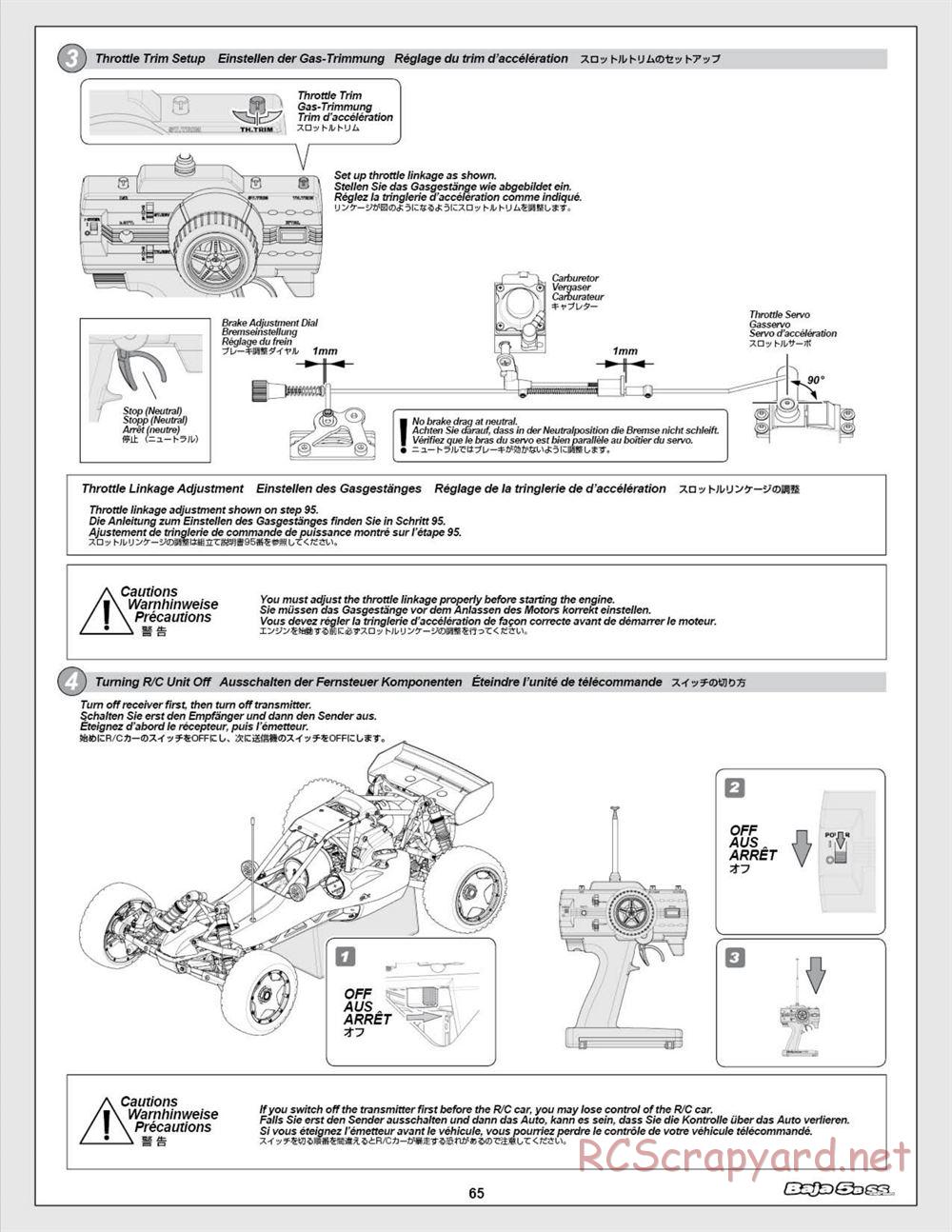 HPI - Baja 5b SS - Manual - Page 65