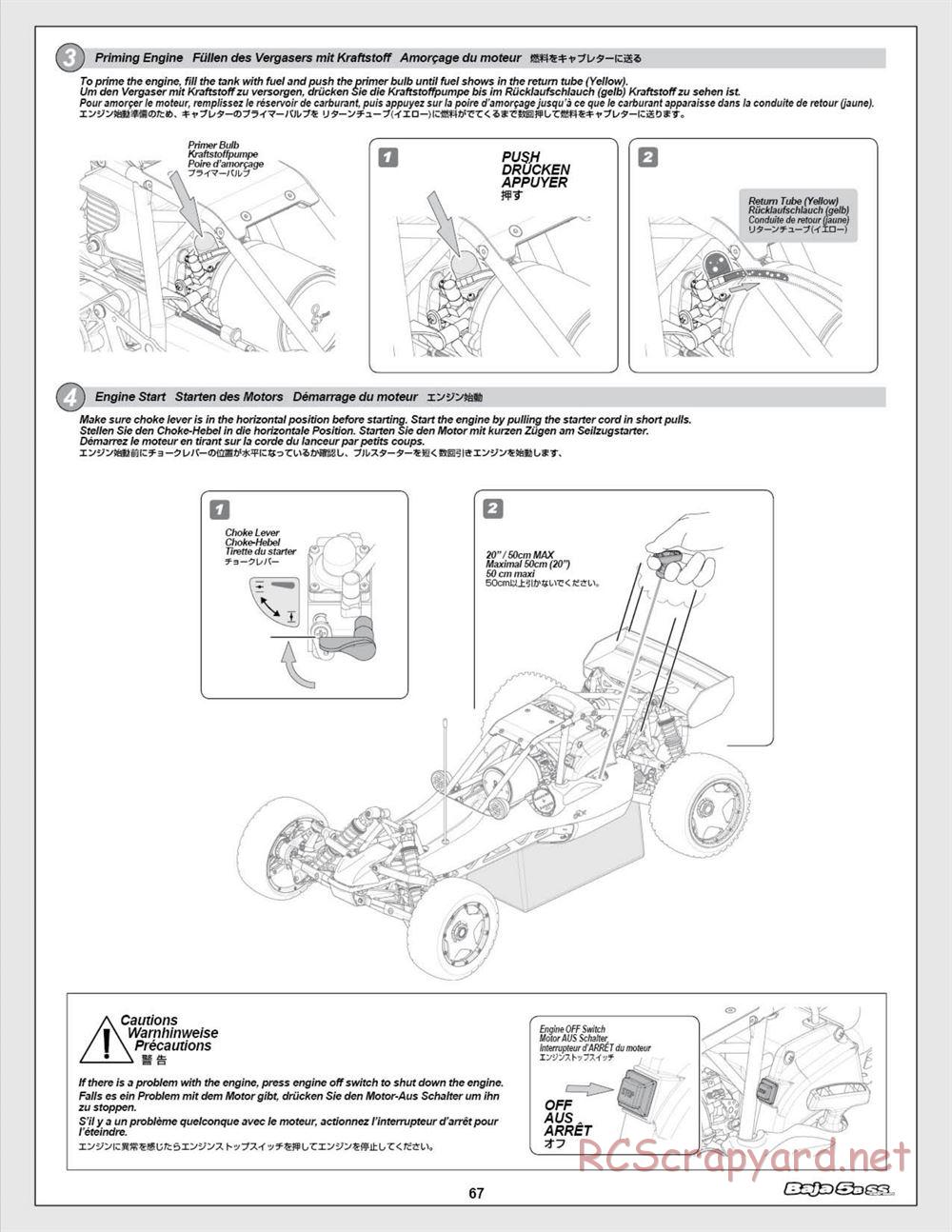 HPI - Baja 5b SS - Manual - Page 67
