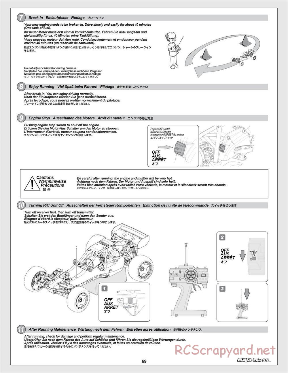 HPI - Baja 5b SS - Manual - Page 69