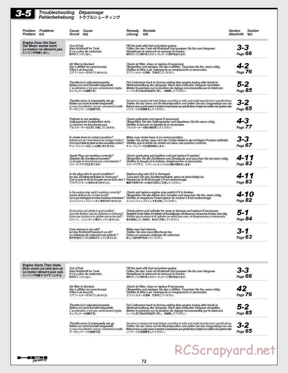 HPI - Baja 5b SS - Manual - Page 72