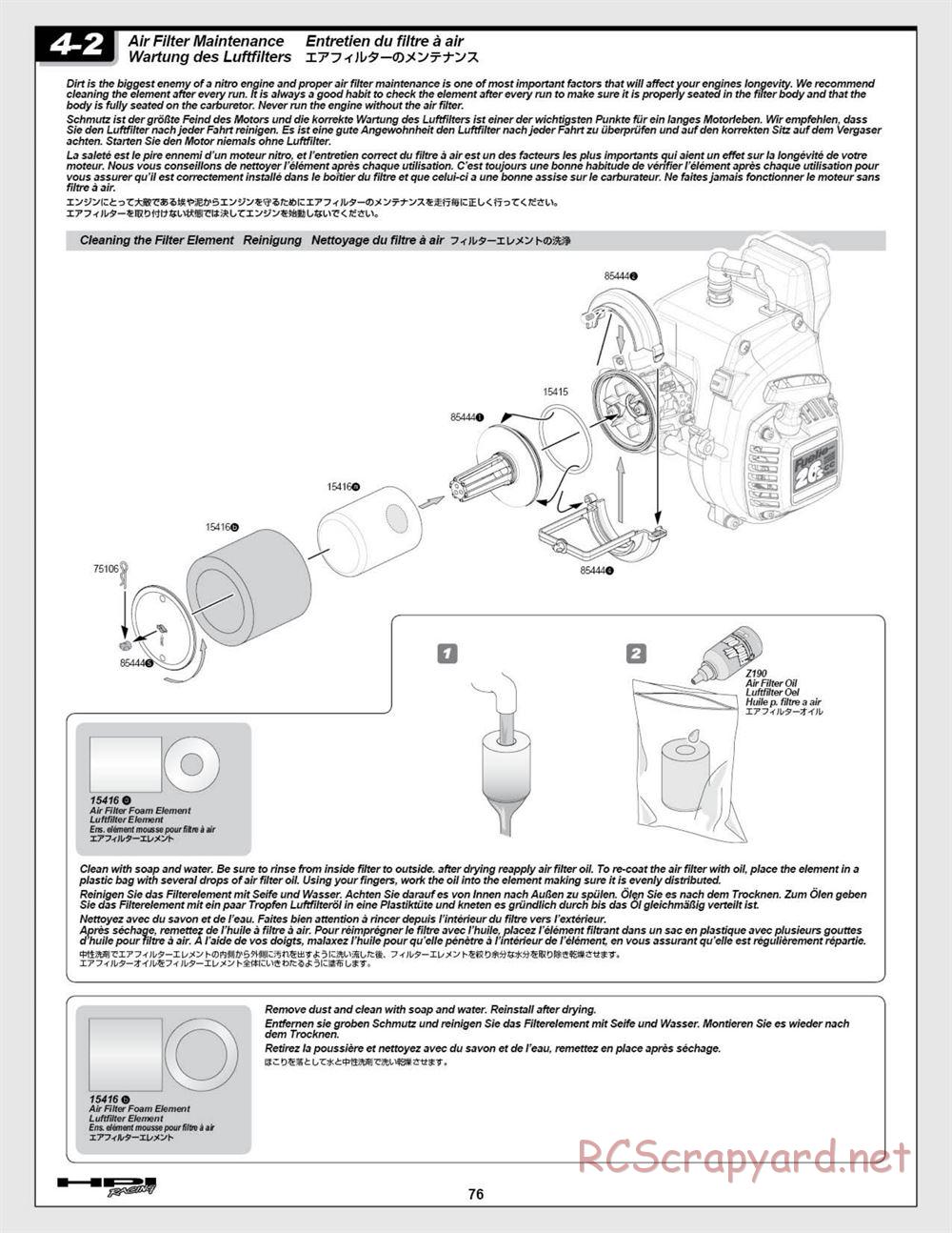 HPI - Baja 5b SS - Manual - Page 76