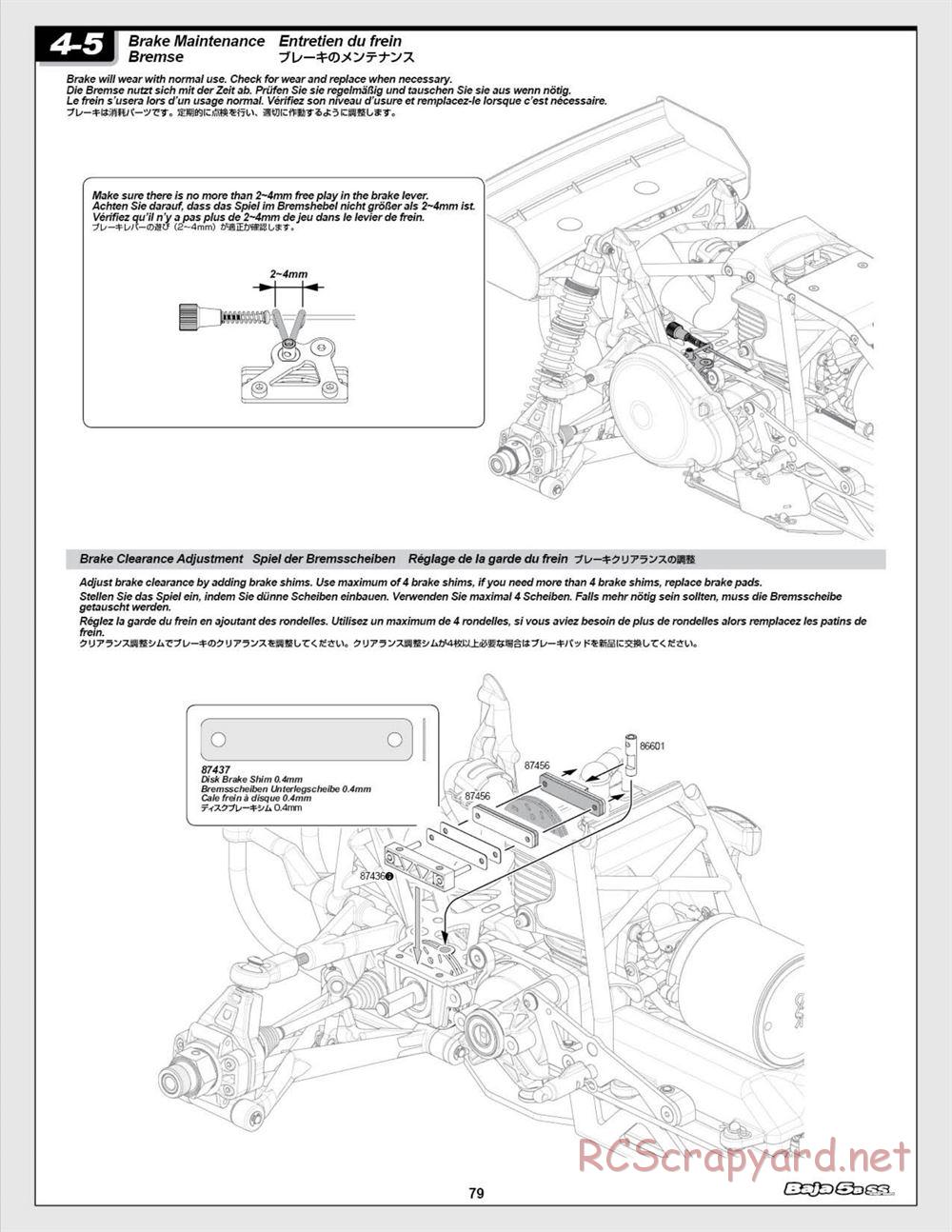 HPI - Baja 5b SS - Manual - Page 79