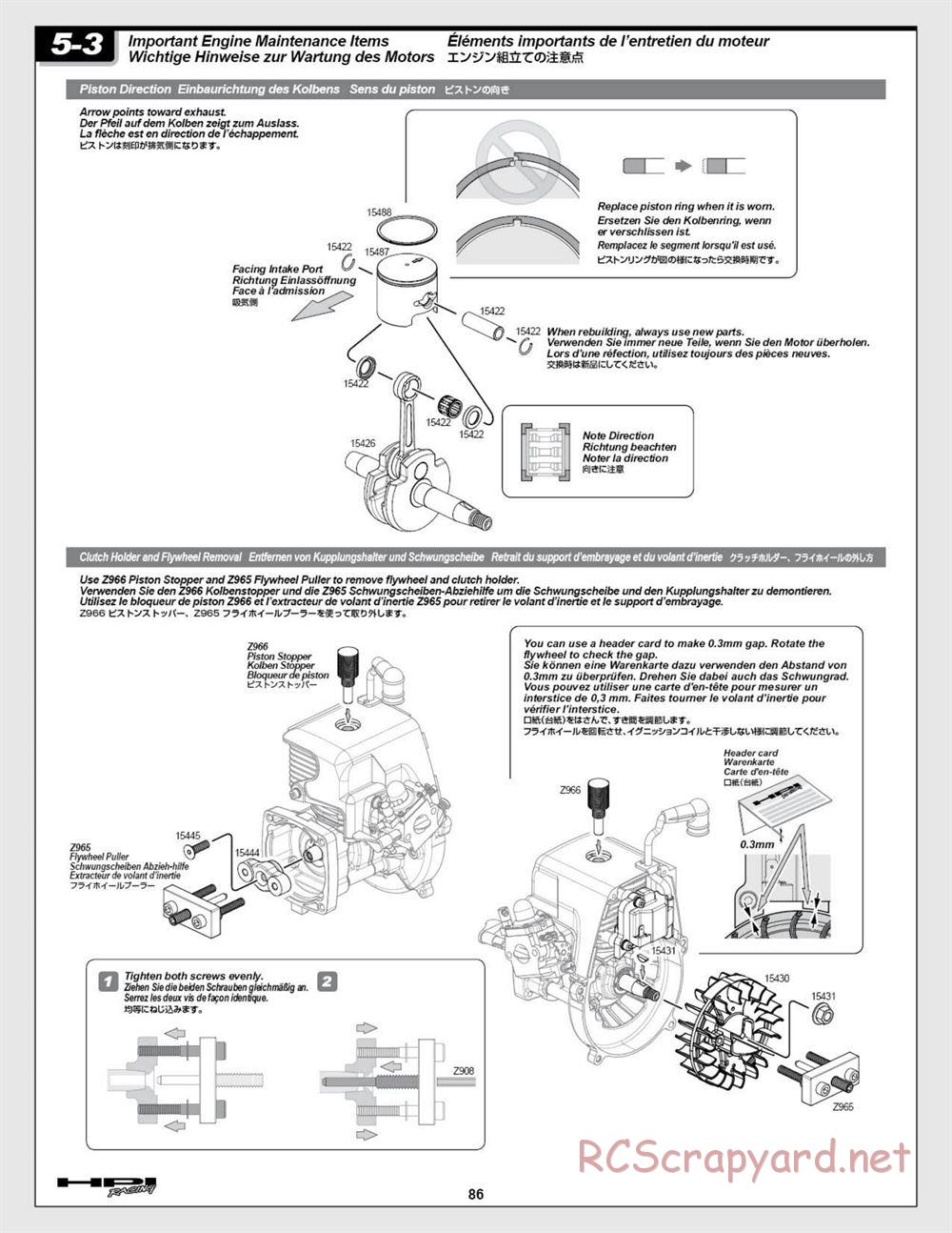 HPI - Baja 5b SS - Manual - Page 86