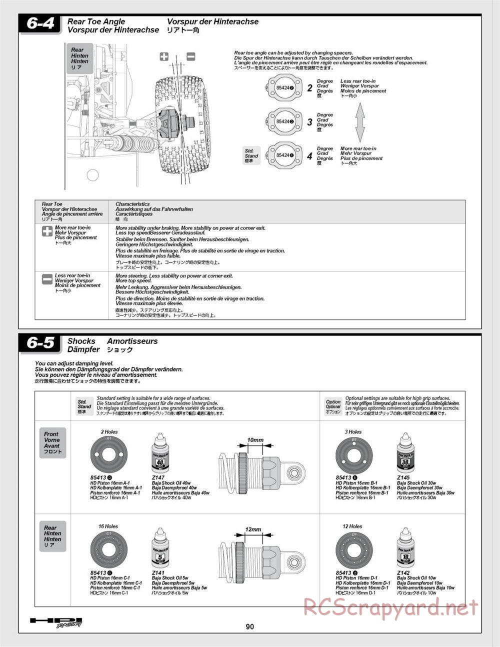 HPI - Baja 5b SS - Manual - Page 90